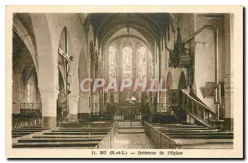 Cartes postales Bu E et L Interieur de l'Eglise