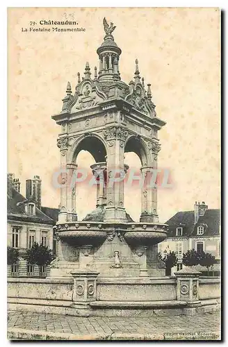 Ansichtskarte AK Chateaudun La Fontaine Monumentale