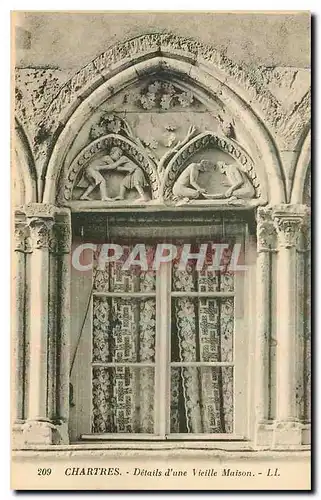 Cartes postales Chartres Details d'une Vieille Maison