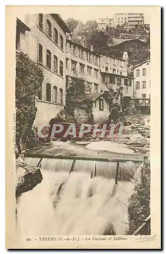 Cartes postales Thiers P de D La Cascade et Salliens