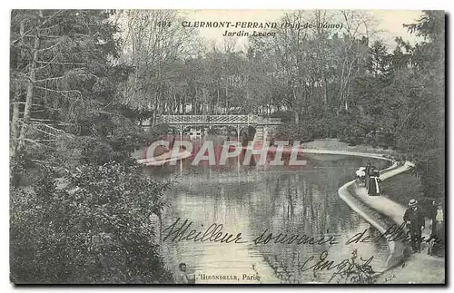 Cartes postales Clermont Ferrand Jardin Leon