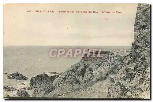 Cartes postales Granville Promenade du Tour du Roc L'Ancien Port