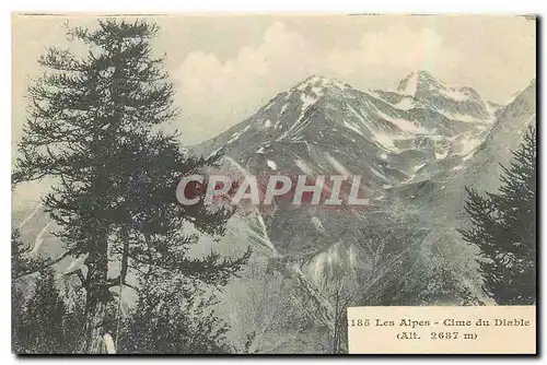 Ansichtskarte AK Les Alpes Cime du Diable