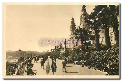 Cartes postales La Douce France Cote d'Azur Monte Carlo Alpes Maritimes Terrasse et Jardin du Casino