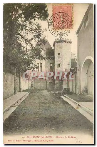 Cartes postales Bourbonne les Bains Donjon du Chateau