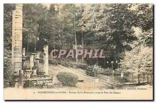 Cartes postales Bourbonne les Bains Ruines Gallo Rmaines dans le Parc du Casino