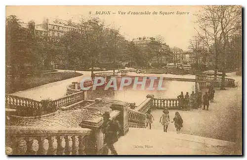 Cartes postales Dijon Vue d'ensemble du Square Darcy