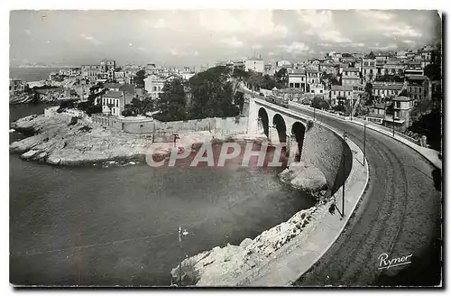 Cartes postales Le Littoral Mediterraneen Marseille Promenade de la Corniche Pont de la Fausse Mannole Le Petit