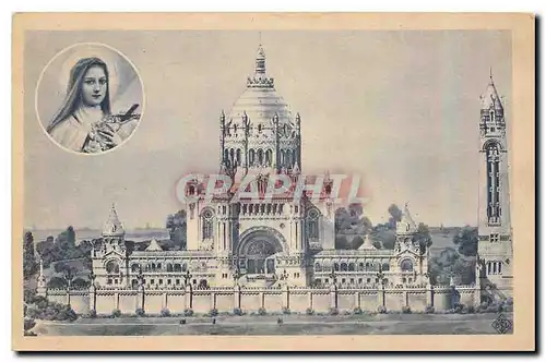 Cartes postales La Basilique de Lisieux Vue generale du Projet