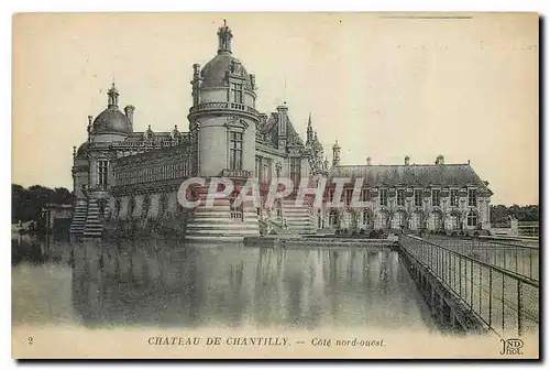 Ansichtskarte AK Chateau de Chantilly Cote nord ouest