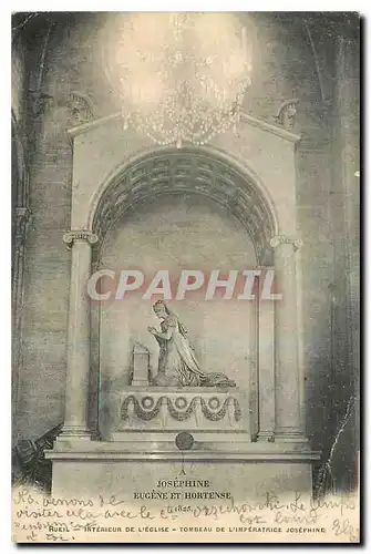 Cartes postales A Josephine Eugene et Hortense Rueil Interieur de l'eglise Tombeau de l'Imperatrice Josephine