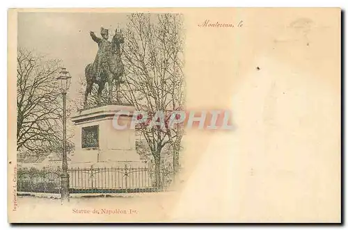 Cartes postales Montereau Statue de Napoleon 1er