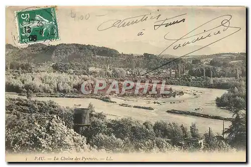 Cartes postales Pau la Chaine des Pyrenees