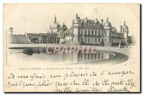 Ansichtskarte AK Chateau de Chantilly le Parterre et les Bassins