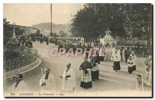 Cartes postales Lourdes La procession