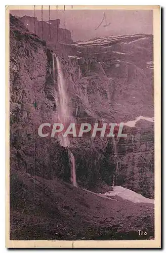 Cartes postales Les Beaux Paysages de France Les Pyrenees Gavarnie La Grande Cascade