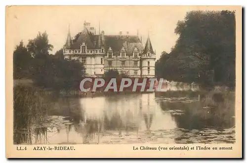 Ansichtskarte AK Azay le Rideau Le Chateau vue orientale et l'Indre en amont