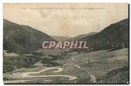 Cartes postales Les Lacets de la Ronte de Sewen an Ballon d'Alsace pres du Reservoir de l'Alfeld