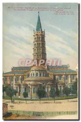 Cartes postales Toulouse Abside de la Basilique Saint Sernin