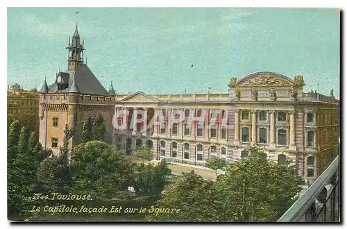 Cartes postales Toulouse Le Capitoile facade Est sur le Square