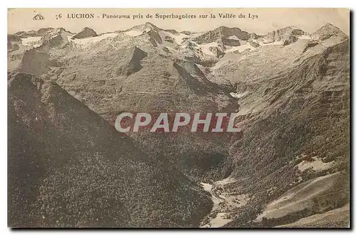 Cartes postales Luchon Panorama pris de Superbagneres sur la Vallee du Lys