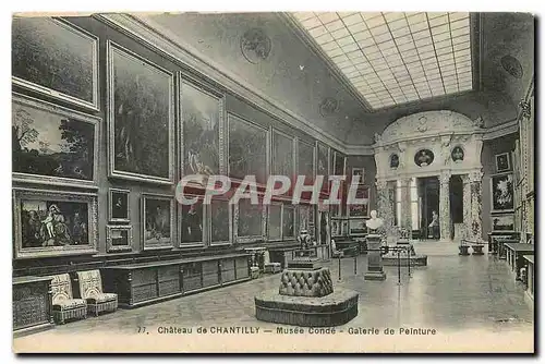 Cartes postales Chateau de Chantilly Musee Conde Galerie de Peinture