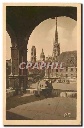 Cartes postales Rouen Seine Inferieure La Cathedrale vue de la Loggia