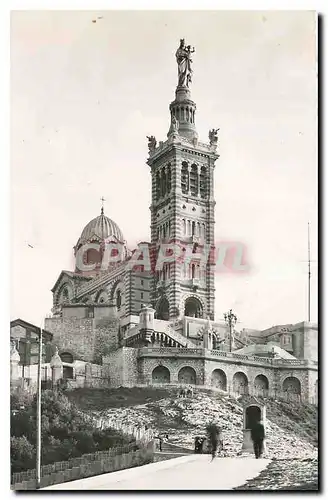 Moderne Karte Marseille La Basilique N D de la Garde