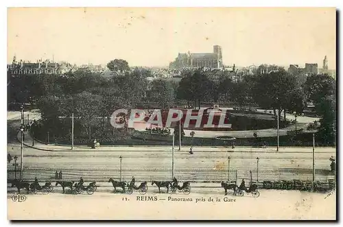 Ansichtskarte AK Reims Panorama pris de la Gare