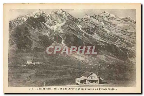 Cartes postales Chatel Hotel du Col des Aravis et la Chaine de L'Etale