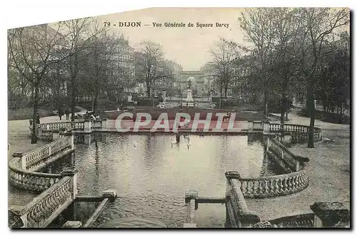 Cartes postales Dijon Vue generale du Square Darcy