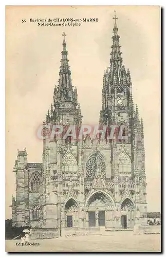 Cartes postales Environs de Chalons sur Marne Notre Dame de Lepine