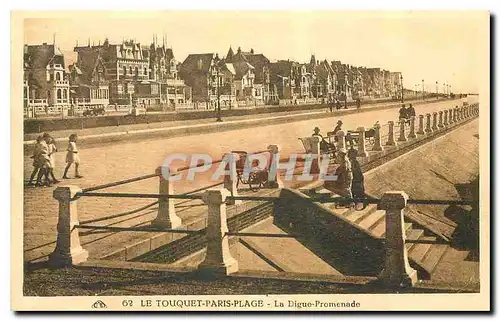 Ansichtskarte AK Le Touquet Paris Plage La digue promenade