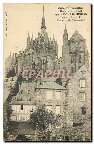 Cartes postales Cote d'Emeraude Mont St Michel La Merveille