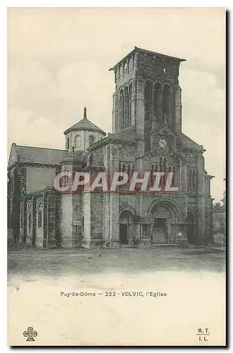 Ansichtskarte AK Puy de Dome Volvic L'Eglise