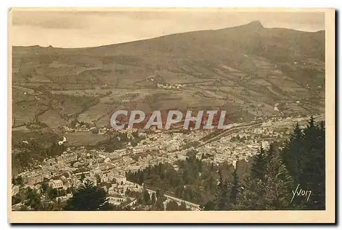 Ansichtskarte AK La Douce France Auvergne La Bourboule Puy de Dome Vue panoramique prise du Funiculaire