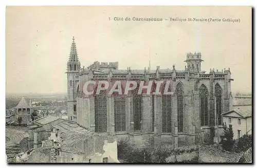 Ansichtskarte AK Cite de Carcassonne Basilique St Nazaire Partie Gothique