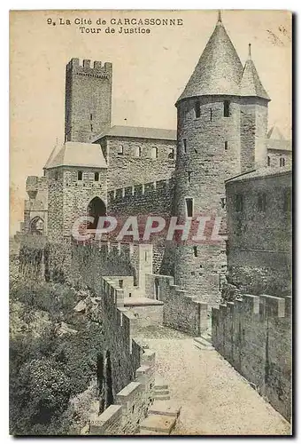 Cartes postales La Cite de Carcassonne Tour de Justice
