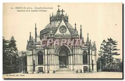 Cartes postales Dreux E et L Chapelle Saint Louis