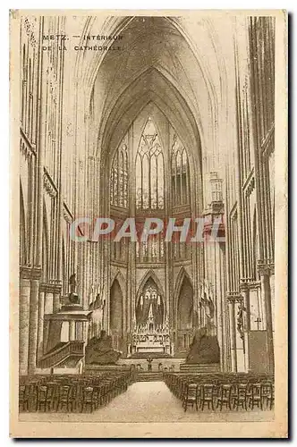 Cartes postales Metz Interieur de la Cathedrale