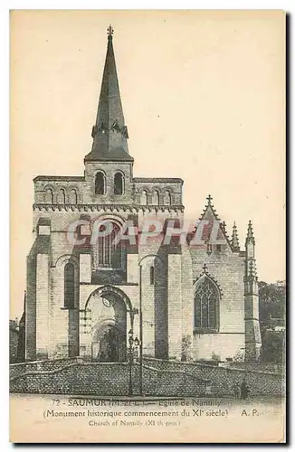 Cartes postales Saumur M et L Eglise de Nantily