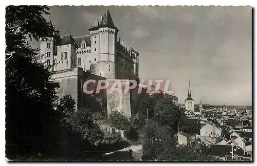 Ansichtskarte AK Saumur Maine et Loire Vue generale au premier plan le Chateau