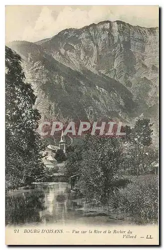 Ansichtskarte AK Bourg d'oisans Vue sur la Rive et le Rocher du Villard