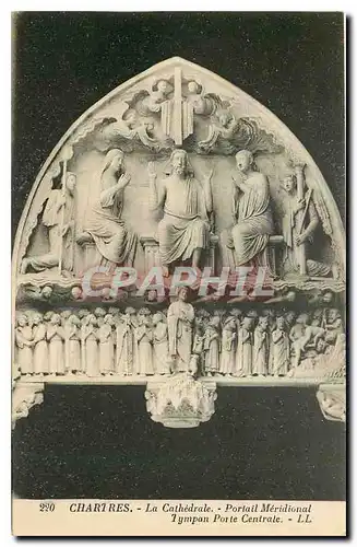 Cartes postales Chartres La Cathedrale Portail Meridional