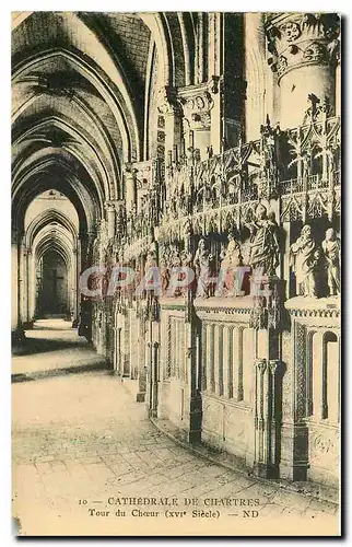 Ansichtskarte AK Cathedrale de Chartres Tour du Choeur