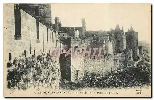 Cartes postales Cite de Carcassonne Ensemble de la Porte de l'Aude