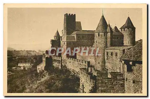 Ansichtskarte AK Carcassonne Aube La Vite Le Chateau Comtal