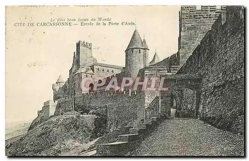 Cartes postales Cite de Carcassonne Entree de la Porte d'Aube
