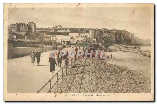 Cartes postales Dieppe Boulevards Maritime