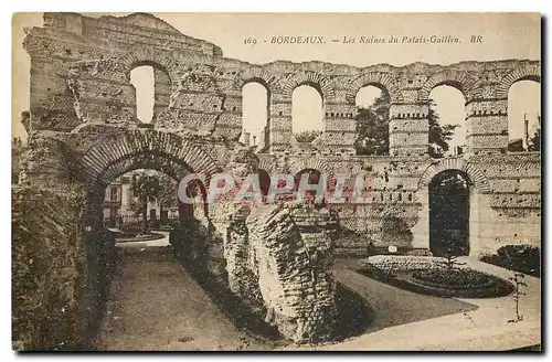 Cartes postales Bordeaux Les Ruines du Palais Gallien